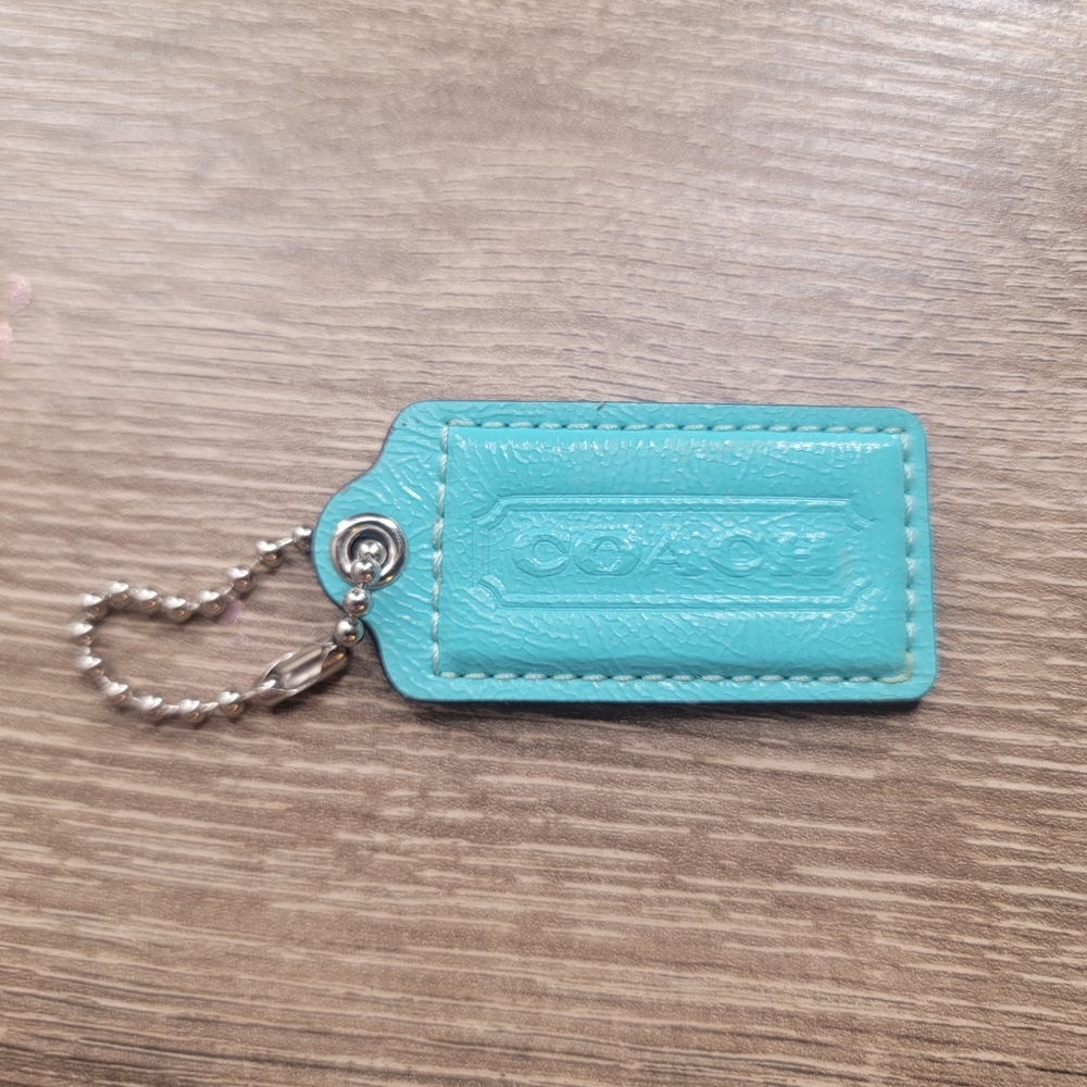 Turquoise Coach Hangtag